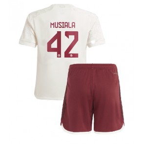 Bayern Munich Jamal Musiala #42 Tredje Kläder Barn 2023-24 Kortärmad (+ Korta byxor)